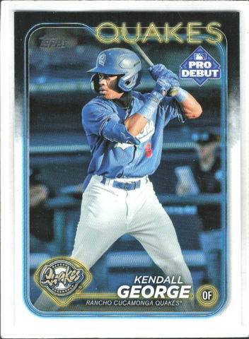 2024 Topps Pro Debut Kendall George #PD-148 Rancho Cucamonga Quakes