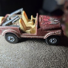 Hot Wheels 1981 JEEP CJ-7 Eagle Real Riders Brown MI Malaysia Used