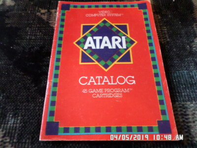 Atari Catalog 45 Game Progams (1981) Instruction Manual Booklet Only ...