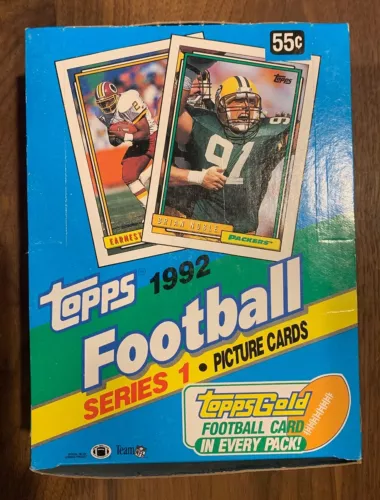 Topps 1992 NFL FOOTBALL Cards Series 1 - 36 NEW SEALED PACKS Boxed