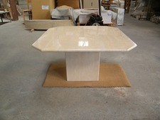 marble coffee tables in solid filled and polished Travertine marble  80x80cm