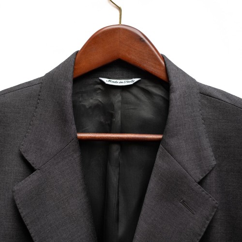 Cesarani Blazer Men 46R Gray Wool Super 100s Italy Vintage Lanificio A Rodina - Picture 4 of 10
