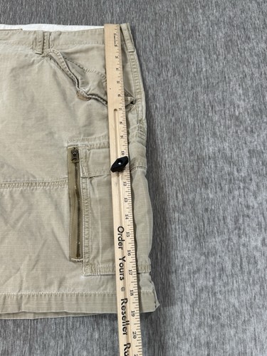 Polo Ralph Lauren Shorts Mens 42 Khaki Utility Ripstop Cargo Military y2k Baggy - Picture 14 of 15