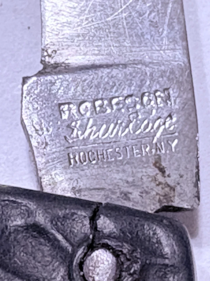 ROBESON SHUREDGE Knife ROCHESTER NY 1920's to 1930's Stamped Pat Apl’d For - Image 2 of 4