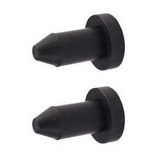 2Pcs Black Rubber Canoe Drain Holes Stopper Easy Use Boat Drain Plug Replacement