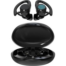 Bluetooth5.3 Earphones with Mic, 30HRS Playtime,Noise Cancelling,Fast Charging