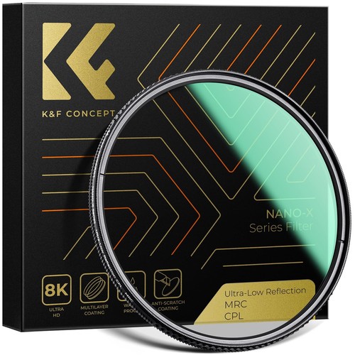 K&F Concept 62mm CPL filter Ultra-low reflection 0.1% Contrast Reflection adjust - Picture 1 of 6