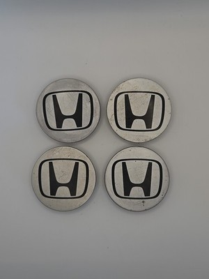 Set 4 Wheel Hub Rim Center Caps OEM Honda Logo 2003-2011 Element Silver 2 3/4''