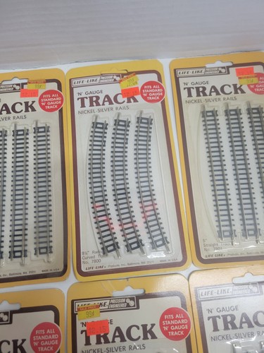 NOS Life Like 7800 N Gauge Nickel-Silver Rails Curved & Straight Track - Picture 4 of 12