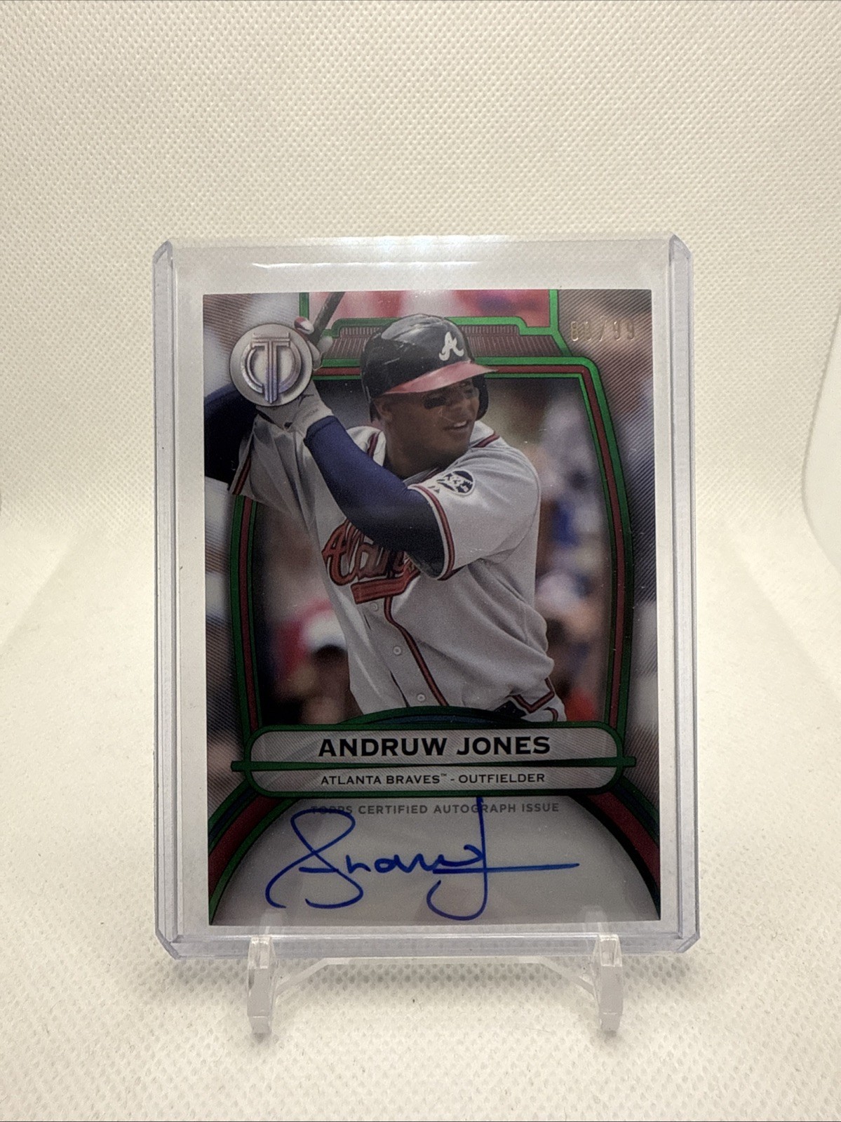 2025 Topps Tribute Andruw Jones Autograph Green /99