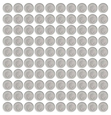 Eastern Caribbean 10 Cents, 2009-2022, KM #37a, Mint X 1000 PCS