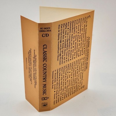 J CARD ONLY Classic Country Music Cassette 1990 Smithsonian RC 042CD DMK4-0914