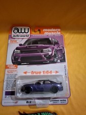 Auto World Modern Muscle 2023 Dodge Charger R/T Scat Pack Purple Plum Crazy Y