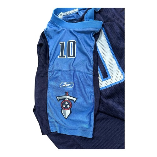Tennessee Titans Football NFL Football Jersey #10 Vince Young Youth Kid XL 18/20 - Picture 6 of 9