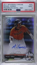 2017 Bowman Chrome Prospect Refractor 53/499 Miguel Gomez PSA 9 MINT Auto 0a2