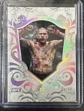Alex Pereira 2025 Topps Royalty UFC Silver Base Rainbow Foil /99 Chama #1