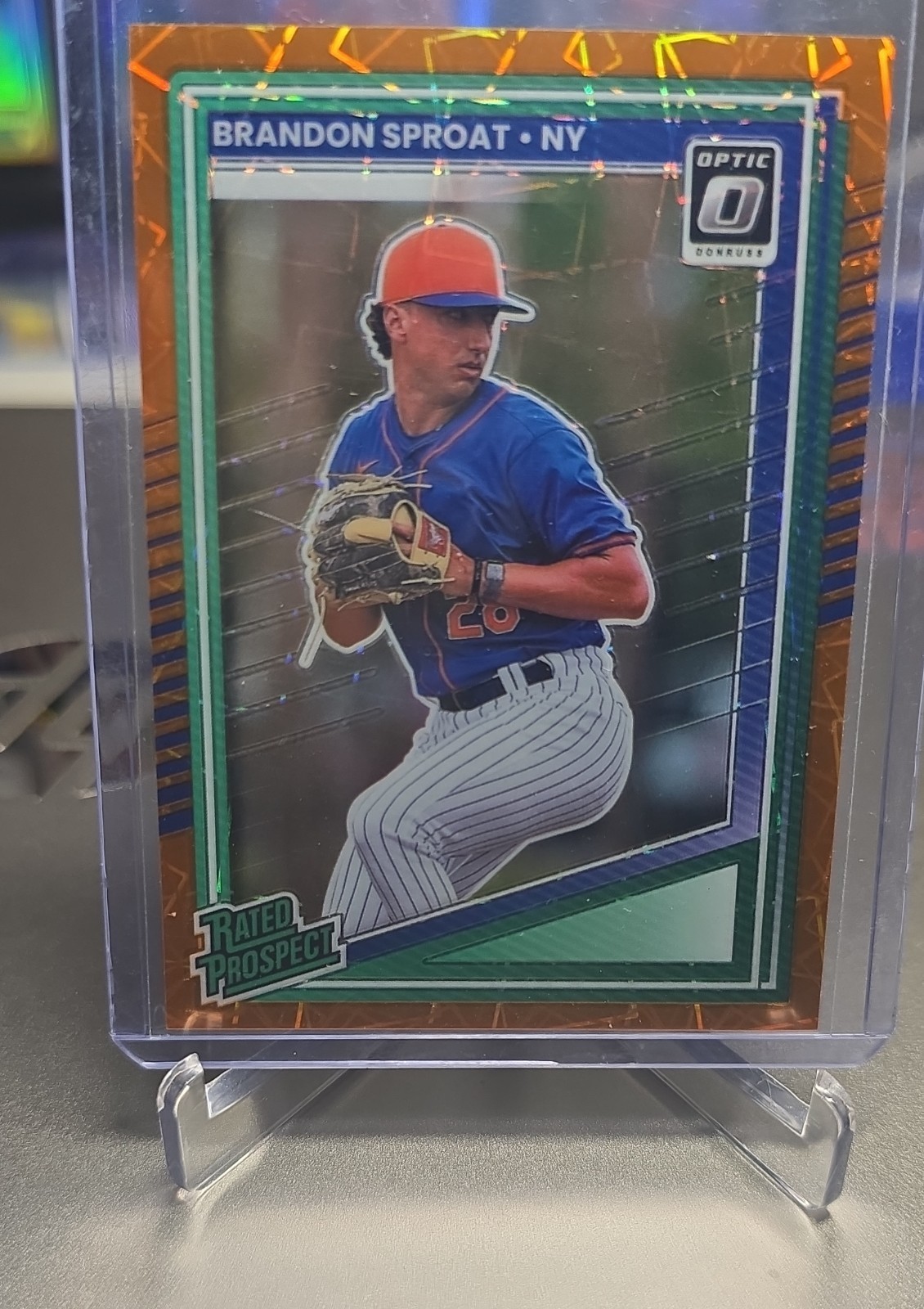 2025 Panini Donruss - Optic Rated Prospects Brandon Sproat #119 Orange Velocity