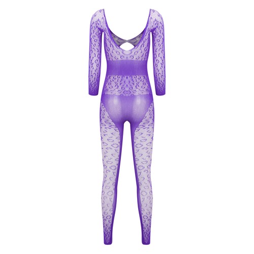 Womens Bodystockings Dance One Piece Couple Game Jumpsuit Adult Bodysuit Rave - Picture 37 of 114
