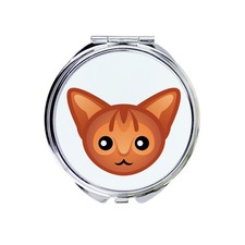 Abessinier - Taschenspiegel f&uuml;r die Handtasche von Art-Dog