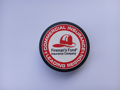 Puck Fireman's Fund Insurance Company California USA Allianz NHL Kings Ducks