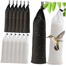 GXXMEI 12PCS 3.9" x 15.7" Finch Sock Feeder for Outdoor, Durable Thistle Seed