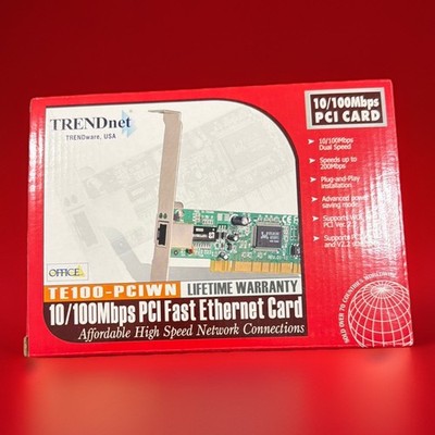 TRENDnet TE100-PCIWA 10/100Mbps PCI Fast Ethernet Card Wake-on-LAN