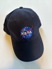 NASA Embroidered baseball cap hat Adult Adjustable Strap Navy Blue