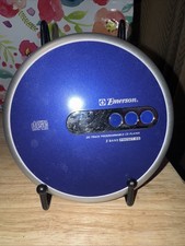 Emerson 20 Track Programable CD Player HD7998BL No Headphones Tested Working