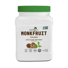 Morning Pep Monk Fruit Sweetener, golden Sugar 40 Ounce (Pack of 1) 