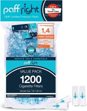 1200 Cigarette Filters That Remove Tar and Chemicals, Reusable Filter Tips, T...