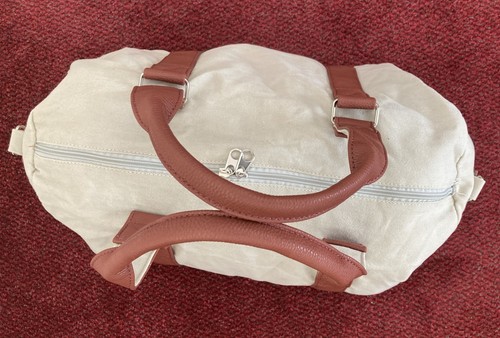 Vintage Canvas With Leather Strip Weekend/Overnight Bag - Picture 2 of 6