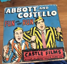 Abbott & Costello – Fun on the Run (Castle Films) 5” Std 8mm Silent Reel TESTED
