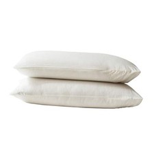 Pure Linen Pillowcases 1 Pair, 100 French Natural Queen Pillowcases/White