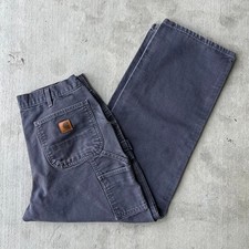 Vintage Y2K Carhartt B11 PTB blue work wear carpenter pants
