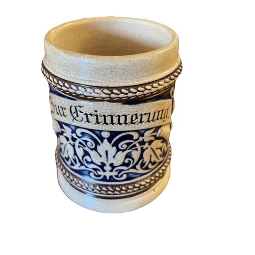 Mini piedra de cerveza alemana Bur Grinnerung vintage sin tapa - Imagen 1 de 8