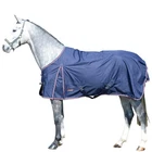 EQuest Outdoor Blanket Halifax for Horses with Fleece Lining, Navy - 135 cm Blanket