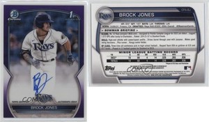 2023 Bowman Chrome Prospect Auto Purple Refractor /250 Brock Jones #CPA-BJ Auto