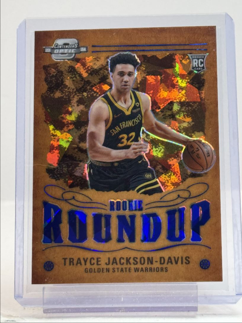 TRAYCE JACKSON-DAVIS 2023-24 CONTENDERS OPTIC ROOKIE ROUNDUP BLUE /75 Q2491