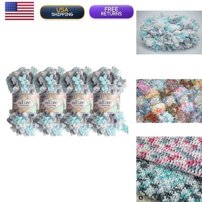 Alize Puffy Fine Color Baby Blanket Small Loop 100% Micropolyester Soft Yarn