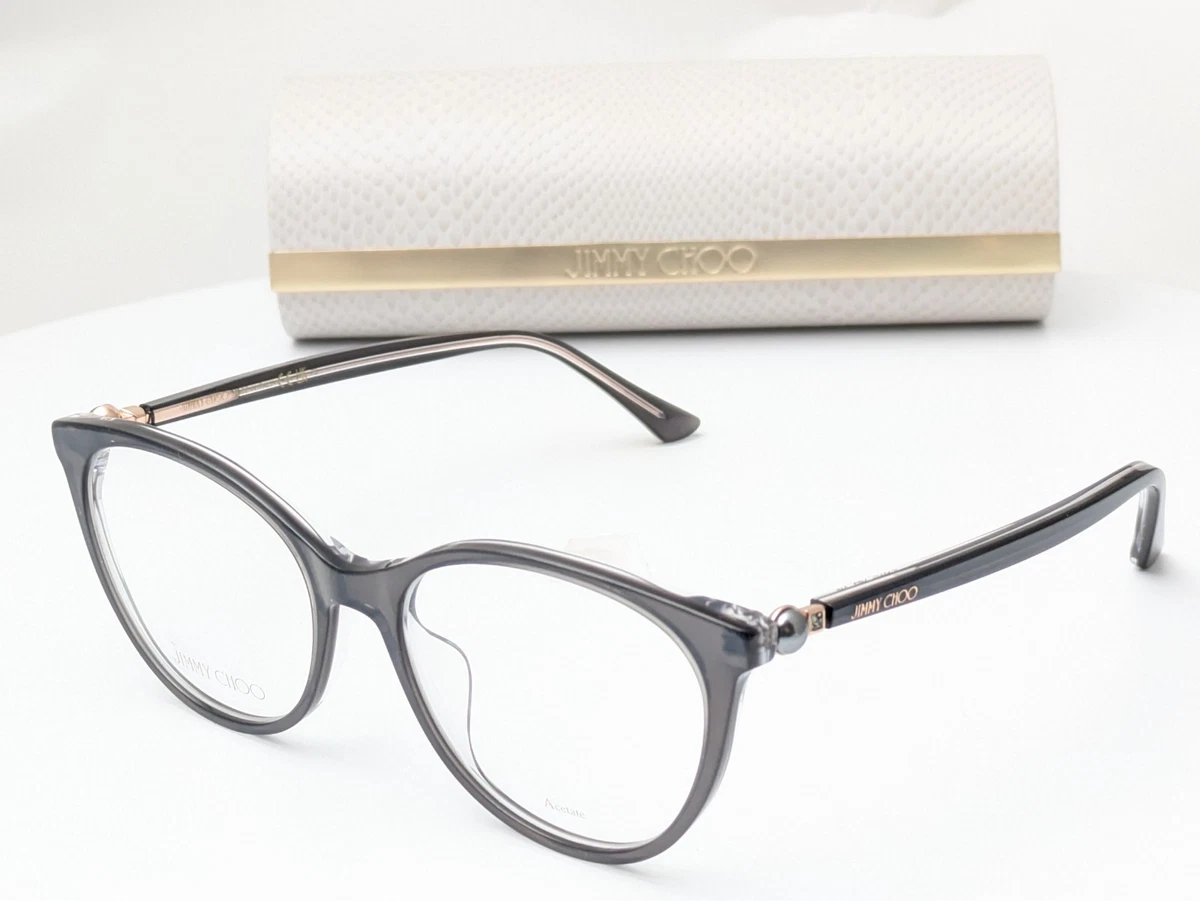 Jimmy CHOO Elegant Women’s Matte Dove Glitter Accent Eyeglasses 106 F78 135 Jimmy Choo Gray Eyeglass Frames for sale | eBay main image 3