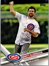 2017 Topps Series 1 First Pitch Brett Eldredge FP-14 Chicago Cubs