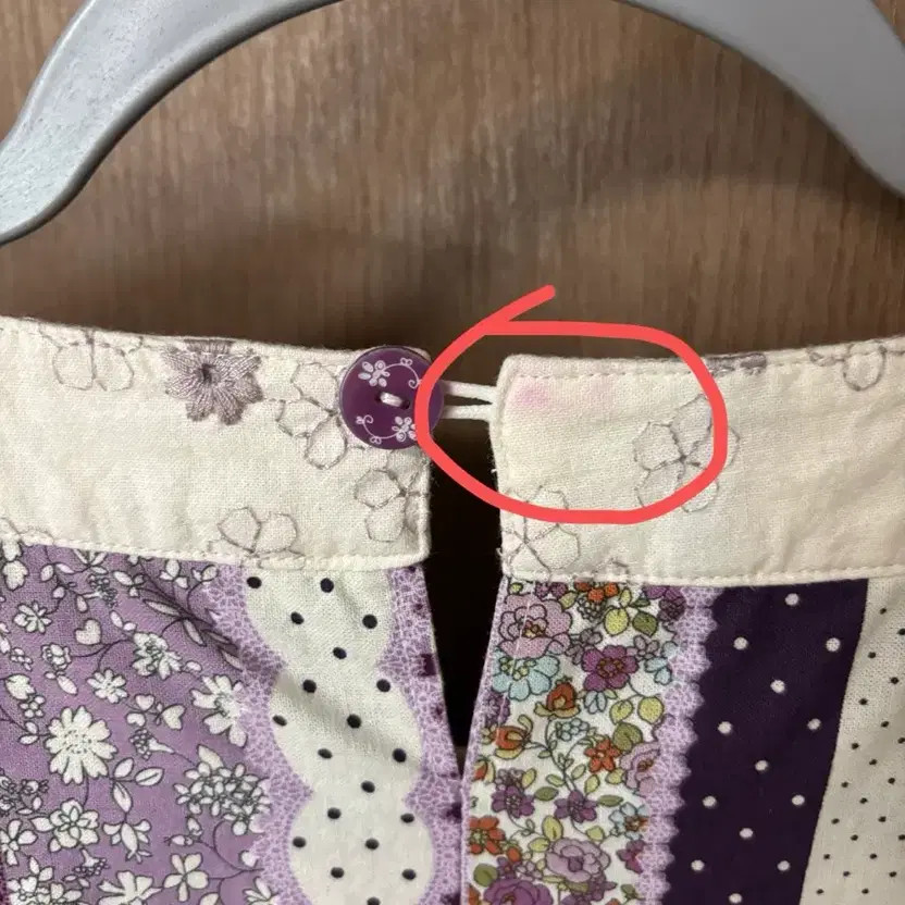 Flower Patchwork Handmade Blouse Lavender Elegant… - image 5