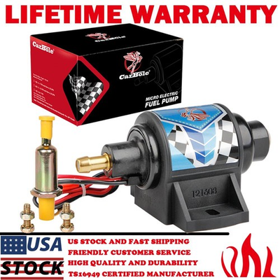 #ad Universal Electric Fuel Pump Carb uretor Gas Diesel Inline Pump 5 9PSI 35GPH 12V $23.99