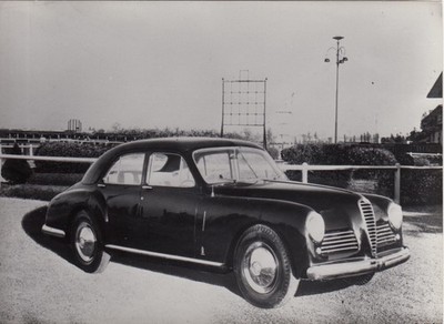ALFA ROMEO 6C BERLINA 1955 ORIGINAL CARROZZERIA PINININFARINA FABRIKFOTO FOTO