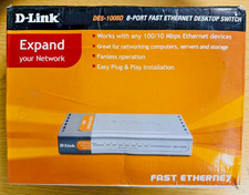 D‑Link DES‑1008D 8‑Port 10/100 Fast Ethernet Switch – Reliable Plug‑and‑Play Net