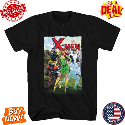 Vintage Style Cyclops X-Men Reprint T-Shirt Marvel Superhero Graphic Tee S-5XL
