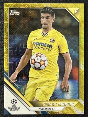Gerard Moreno 2021-22 Topps UCC Japan Edition Yellow Mojo /150 #117