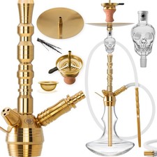 *GEBRAUCHT* DILAW® RUBIN Shisha Edelstahl Set Hookah Komplettset Mod. Medium