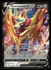 Zamazenta V Sword & Shield 2020 139/202 Holo V Rare Pokemon NM
