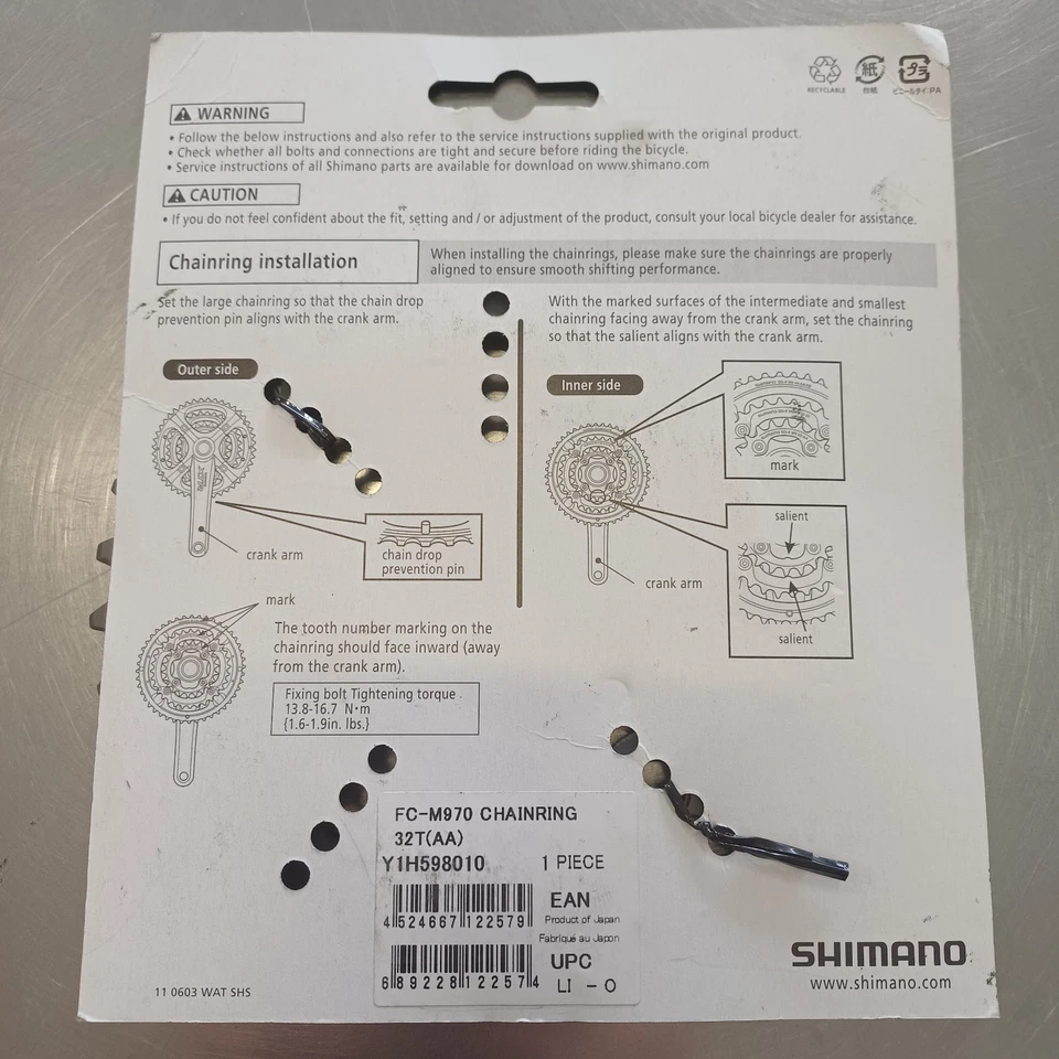 shimano corona xtr 32 t - Immagine 2 di 2